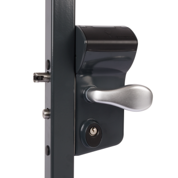LMRQ60V2LVSZC-7016 - VINCI mechanisch codeslot in opbouw voor rond profiel 60 tot 80mm RAL7016.