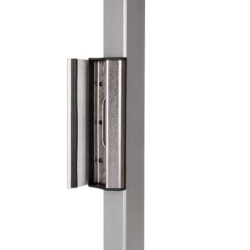 SAKLQF2-ALUM - Gâche réglable en acier inoxydable pour profils caré (non coloré).