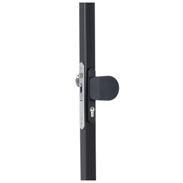 3006HOLD-PAD-9005 - Pair de poignées arrondies en aluminium anodisé  RAL9005.