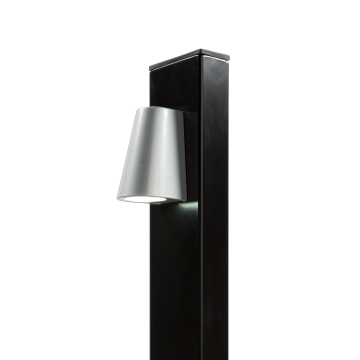 TRICONE-9005 - Design LED-verlichting voor paalmontage, RAL9005.
