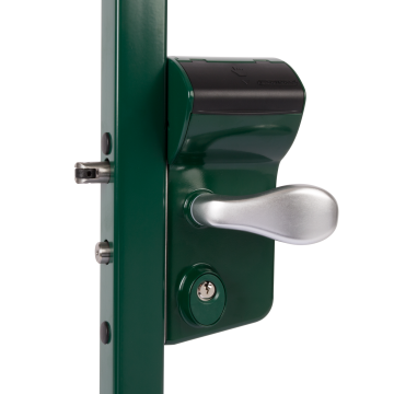 LMKQ10V2LVSZC-6005 - VINCI mechanisch codeslot in opbouw, vierkant profiel 10 tot 30mm RAL6005.
