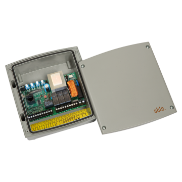 ABLE - Stuurkast voor draai en schuifpoorten 2X230Vac.