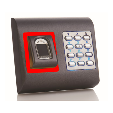 Lecteur Biométrique + Clavier, 9500 empreintes, Wiegand, NOIR ABS