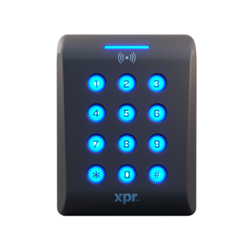 Lecteur RFID MF13,56 MHz, clavier, WS4-serie conf.,Noire,BLE, IP65, Large