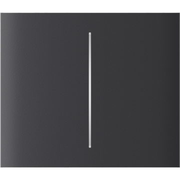 Ajax-Ajax CenterButton (2-gang) graphite Vertical