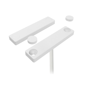 CM surface étroite, plastique blanc, câble surveillé 2m, NC, IP67
