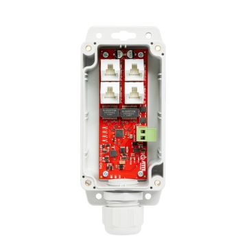 4-ports POE Ethernet extender IP68 tot 150m