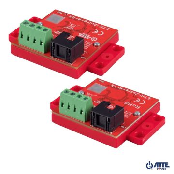 Ethernet 2draads transceiver POE gevoed