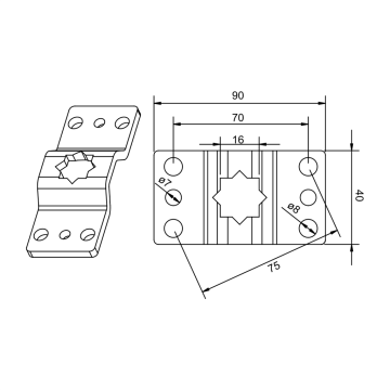 Support moteur ROLL