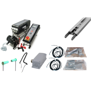 Kit Moteur d'axe 230/INV 100Nm - rail 3,5m - câble 11m