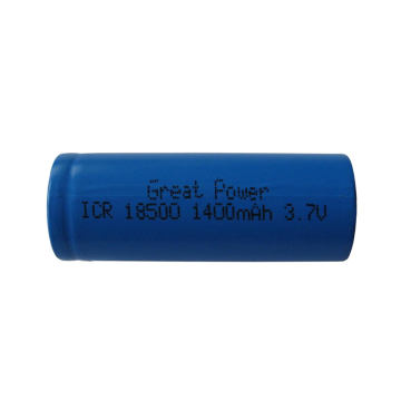 Batterie Li-ion ICR18500 1400 mAh 3,7 V 49 x 13 mm