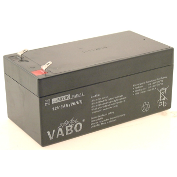  Herlaadbare batterij 12Vdc / 3Ah
