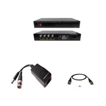 UTP + power, 1 ontv 4K + 4 zenders 1K