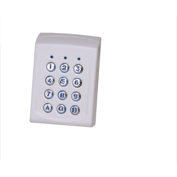 Clavier + lecteur Prox EM & HID 125 kHz, montage en saillie, boîtier aluminium gris, touches plas