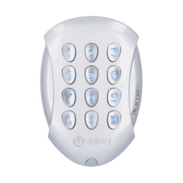 Clavier en saillie avec décodeur, 3 relais, Bluetooth, gris