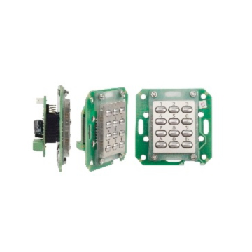 Clavier DIN, platine, 12-24Vdc, 2 relais 3A/24Vdc
