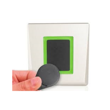 DIN RFID EM lezer, WIT, wiegand uitgang