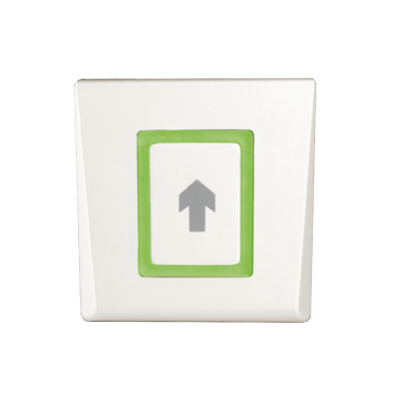 DIN drukknop, Lichtgrijs, 1 relais, 12-24Vdc