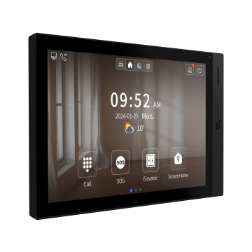 Full IP binnenpost 10" Android zwart