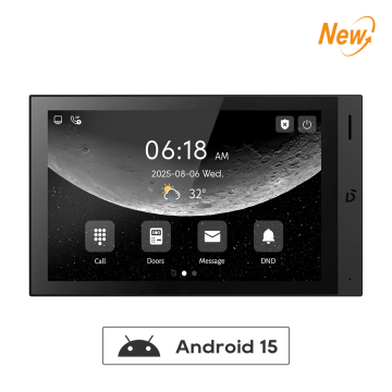 Full IP binnenpost 10"PRO Android 15 zwart met Wifi