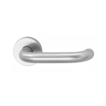 Poignée de porte en U avec rosace, pour des deux côtés, modèle 202, 8 mm, classe 4