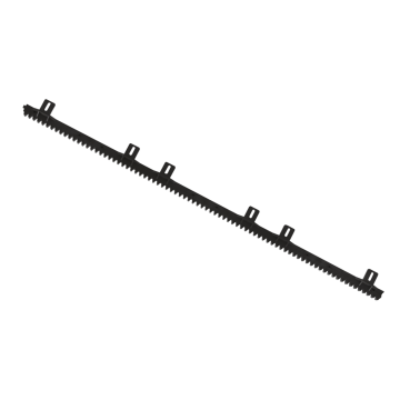 Tandlat nylon M4 normaal bevestiging - zwart