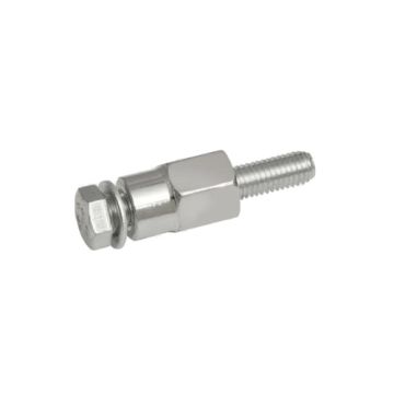 Bus zonder schroefdraad met bout 60 mm - 6 stuks