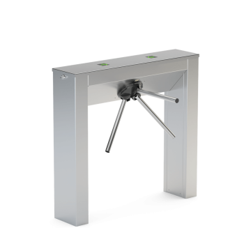 ZA2-TM : Tourniquet tripode modèle box motorisé de passage unique bras fixes.