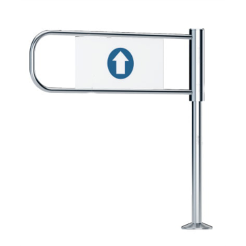 BR1-U-BD-K : Bidirectioneel draaihek Swinggate rond model met veer systeem en sleutel.