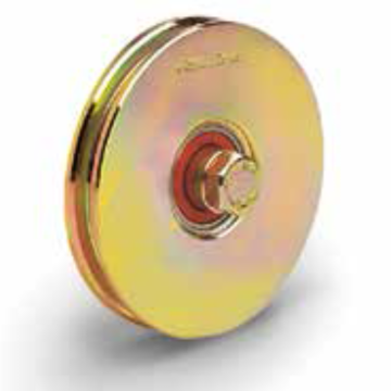 Wiel met U-groef - Ø100 mm - breedte 20 mm - C45 - 1 lager