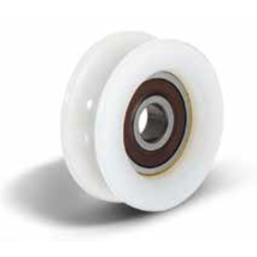 Roue à gorge en O - Ø50 mm - largeur 18 mm - nylon - 1 roulement