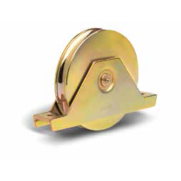 Wiel met O-groef - Ø160 mm - breedte 30 mm - C45 - 2 lagers - met gelaste steun - met smeernippel