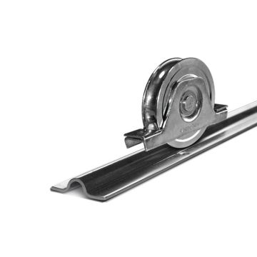 Loopprofiel 1/2 Omega/3m INOX  FLOORI