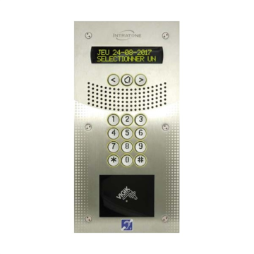 02-0184-EU V4 Interphone vidéo, clavier codé - ENCASTRÉ