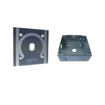 Behuizing voor ronde proximity-lezer (04-0104) - Inbouwmontage - Afwerking RVS