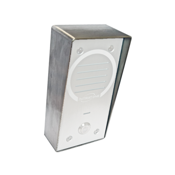 Behuizing opbouw voor audio-intercom Intracall, RVS afwerking