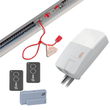 KIT DC Medium-1000 - rail 1x3.3m ketting + ontvanger RX-MR + 2x2 kanaals zender.