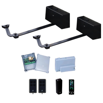 Kit CUD110 met knikarm motoren, (binnenblijvend).