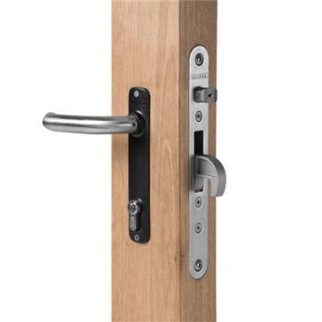 H-WOOD - Serrure à encastrer pour portails en bois.