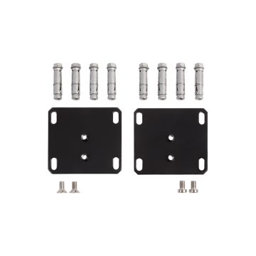 INTERIO-WALL-9005 - Muurbevestigingsset voor Interio poortsluiter, RAL9005.