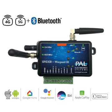 Module GSM PAL SPIDER BT avec récepteur, 1 sortie / 1 entrée WIEGAND
