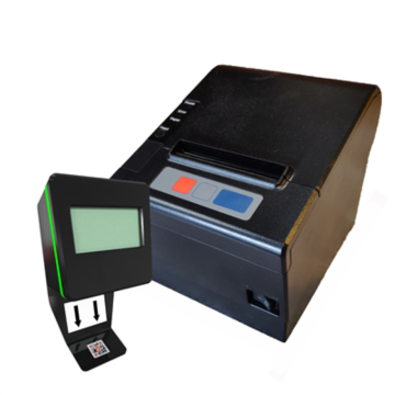 Park Basic - Unité imprimante et scanner de tickets RAL7016 V4