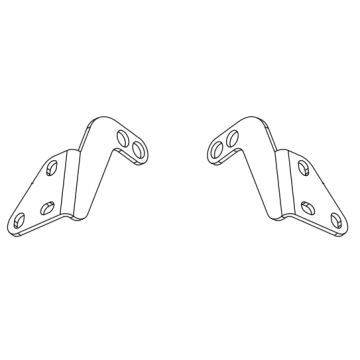 Supports de fixation C20 pour fenêtre, noir