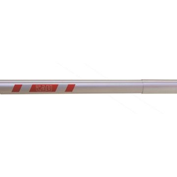 TAU - Ronde slagboomarm diameter 70mm van 4m in geanodiseerd aluminium.