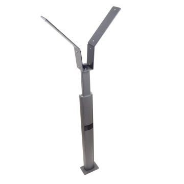 TAU - Support réglable pour barrières d'une hauteur maximale de 955 mm.