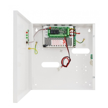 Alimentation et chargeur 12Vcc, 3A, armoire avec espace pour batterie 17Ah