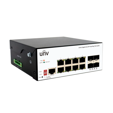 8 kanaals / Ethernet / Switch PoE din rail