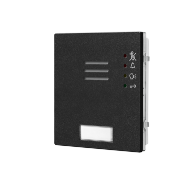 Compleet audiomodule zwarte afwerking met leds en 0 knoppen, prox