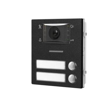 Module audio-vidéo complet finition noire avec 2 boutons