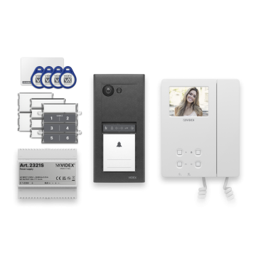 ERA 2-draads videofoonkit zwart met 6K2 binnentoestel